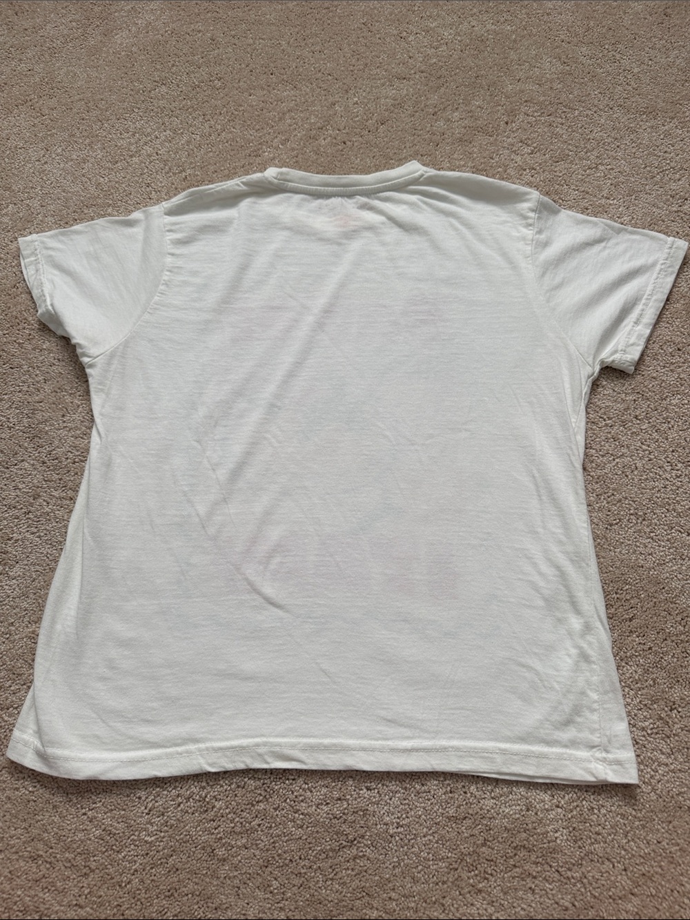 Capri Italy White Graphic Tee with Orange Print - Picture 3 of 3